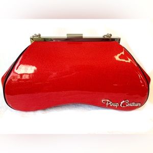 Pinup Couture Amoeba Red Handbag